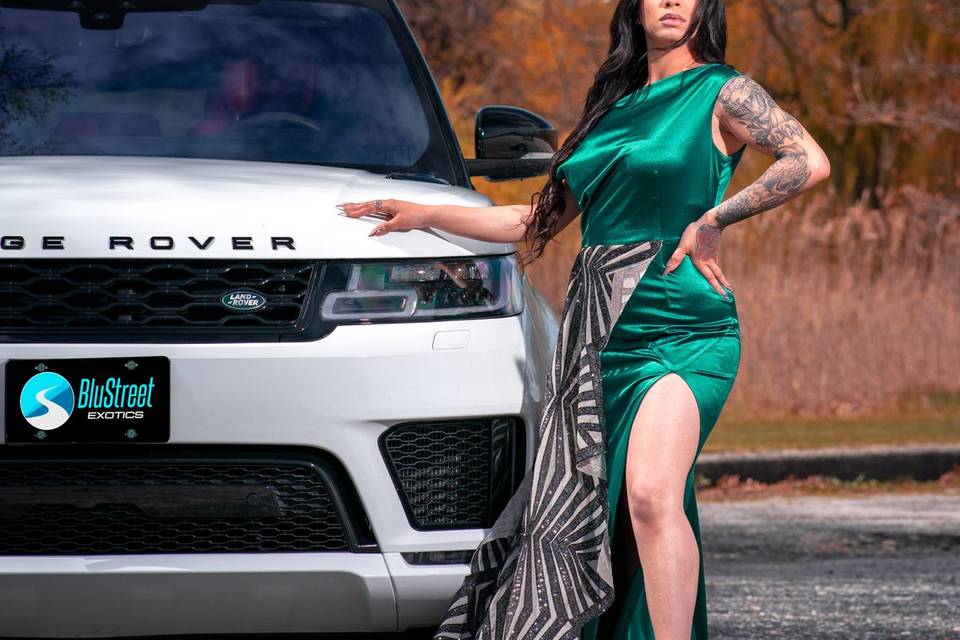 Ranger Rover and bride