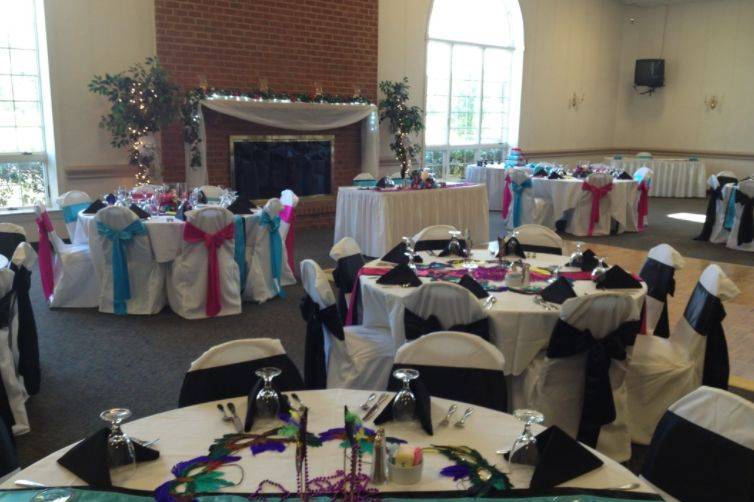 Wedding reception area