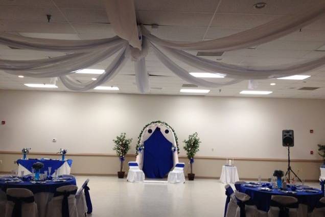 Wedding reception area