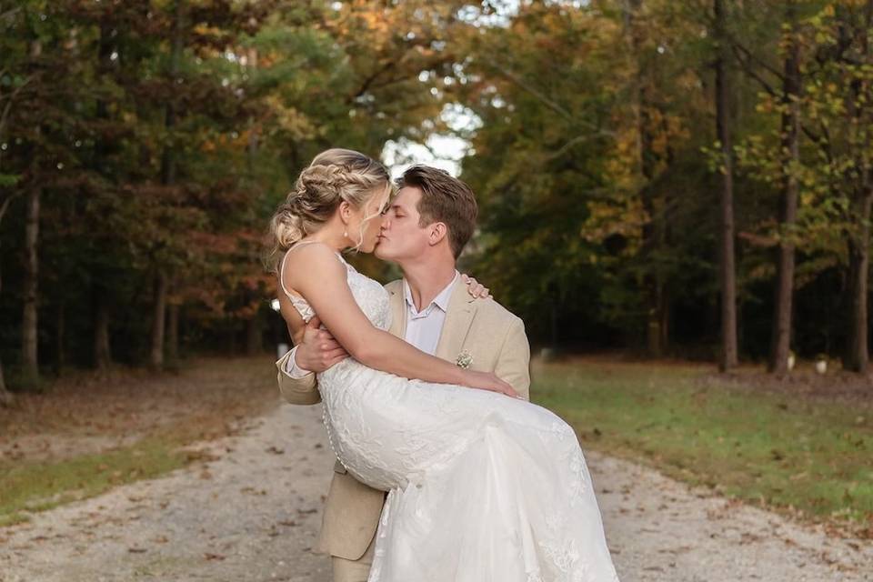 Mansion Driveway Couple Photo