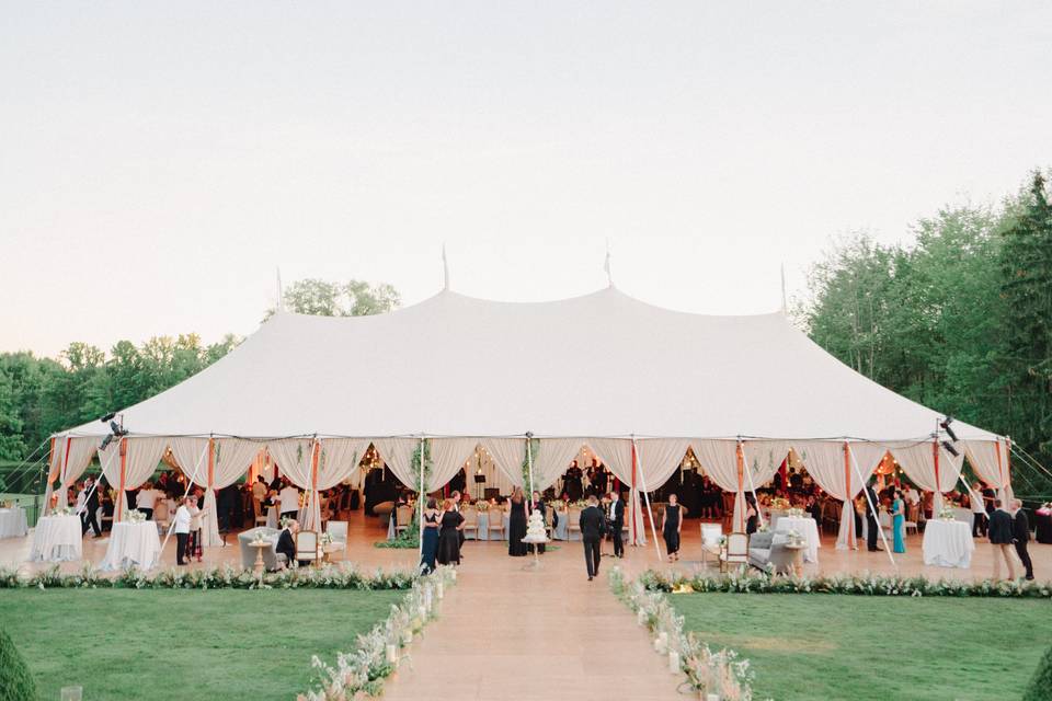 Pathway to the tent