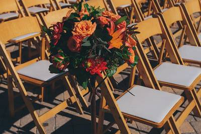 Natural wooden chairs