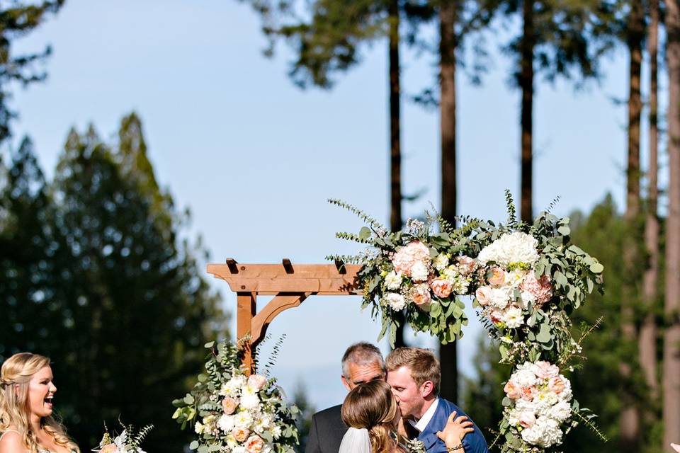 Wedding kiss