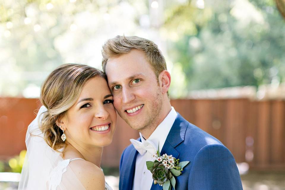 Portrait of the newlyweds