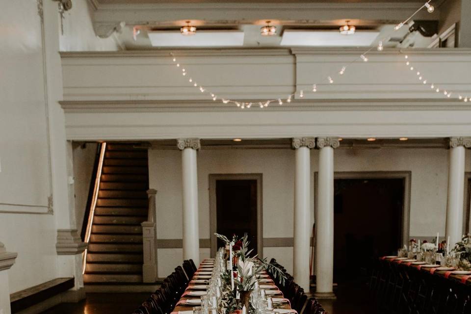 Wood top tables