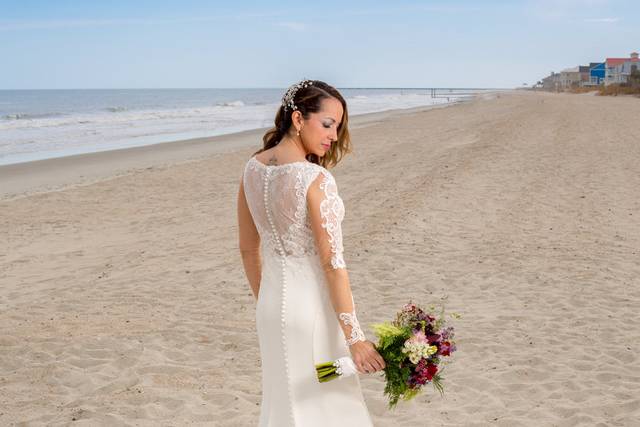 Beach house wedding