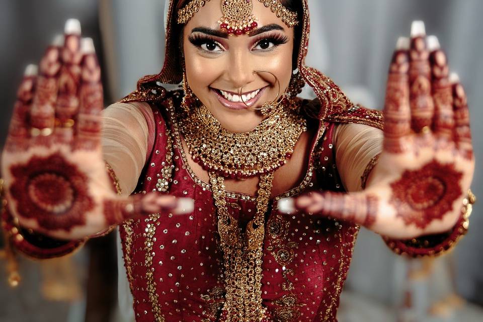 Full glam indian bride