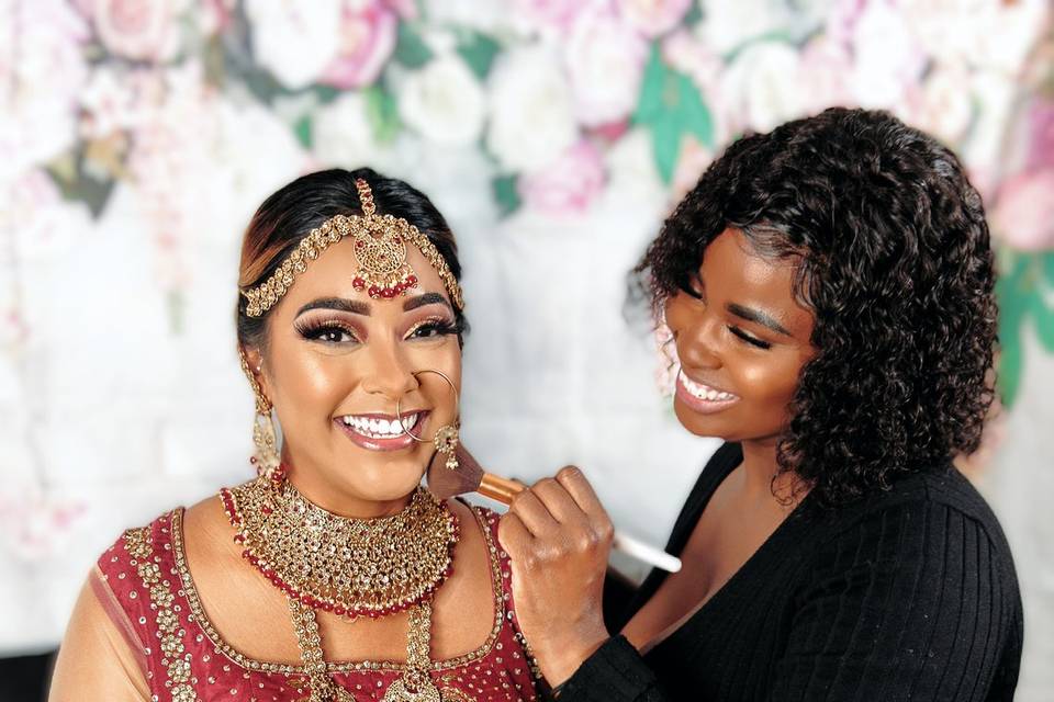 Full glam indian bride