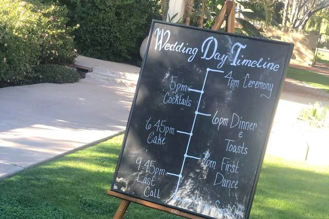 Wedding Timeline