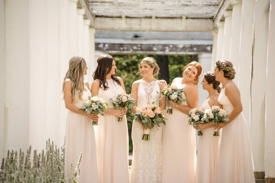 Stunning bridal party