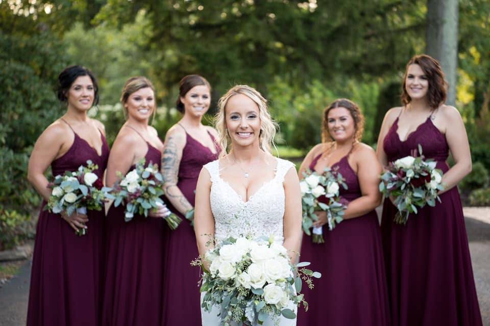 Bride and bridal party