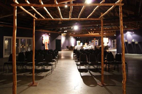Wedding ceremony setup