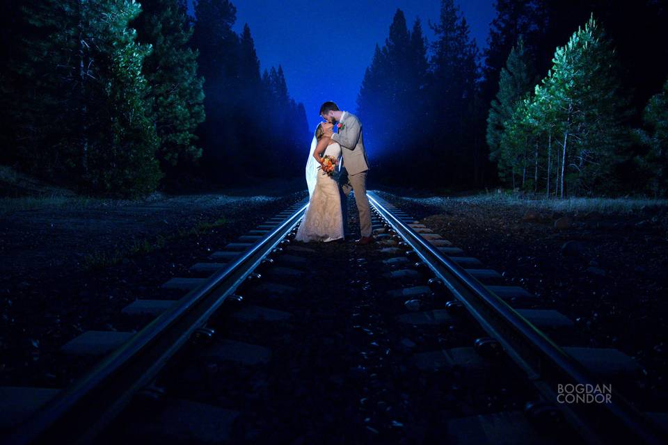 Train tracks kiss