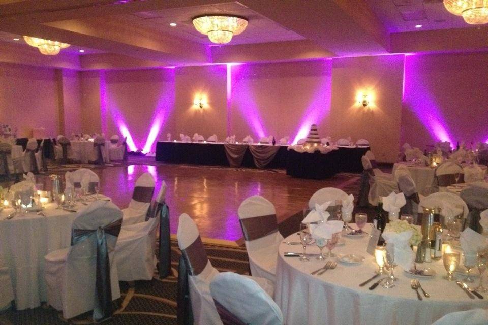 Wedding reception area