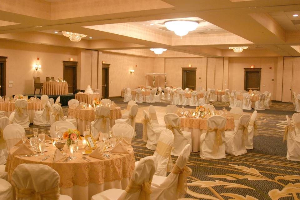 Wedding reception area