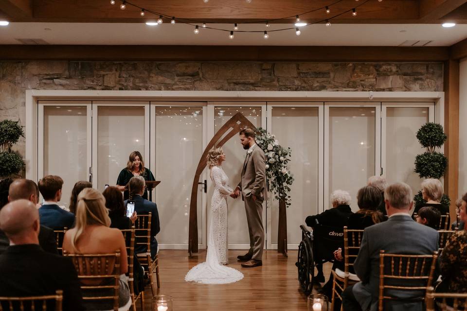 Ceremony in the pavilion