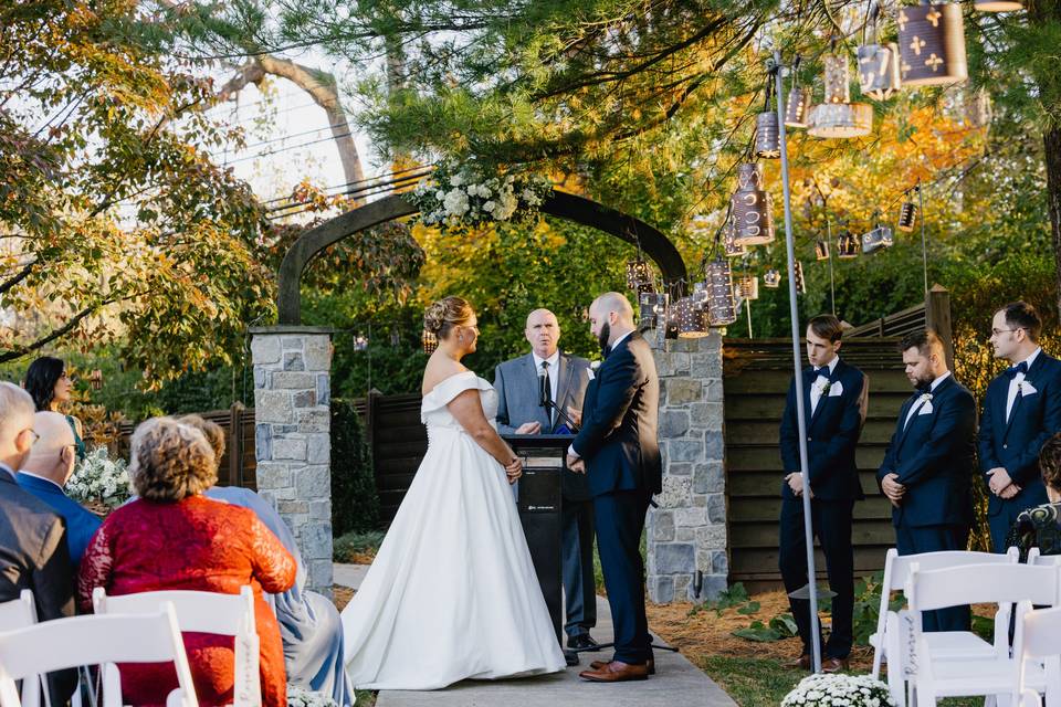 Ceremony in the garden