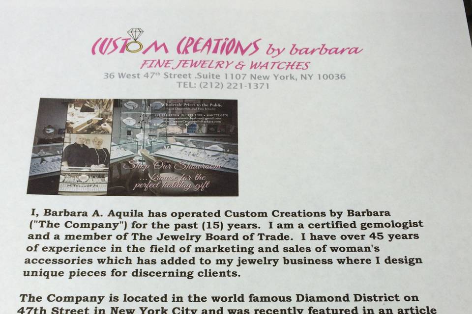 Custom Creations by barbara