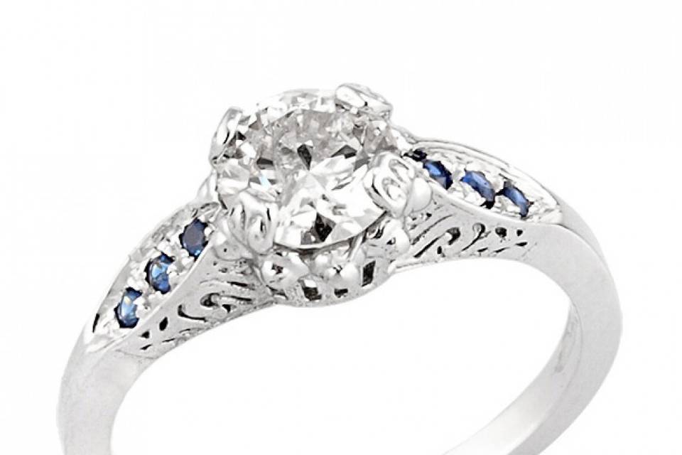 Artistic engagement ring