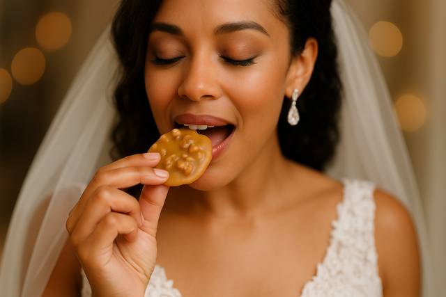 Bride savoring