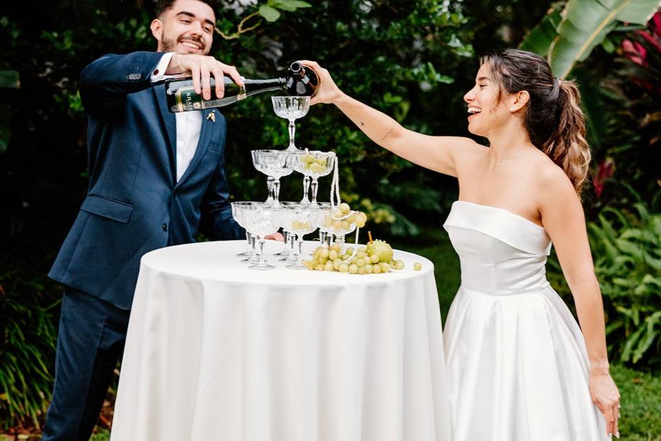 Yass to the champagne tower