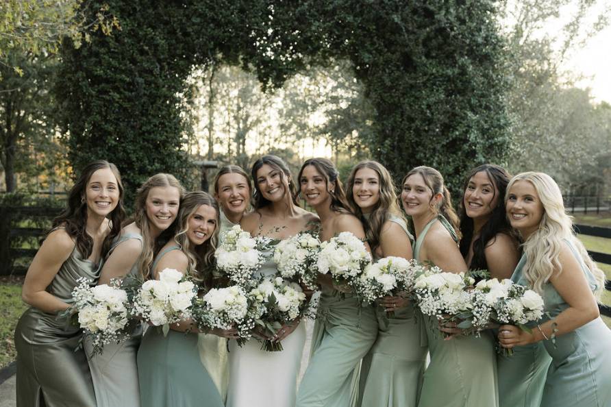 Green wedding pallete