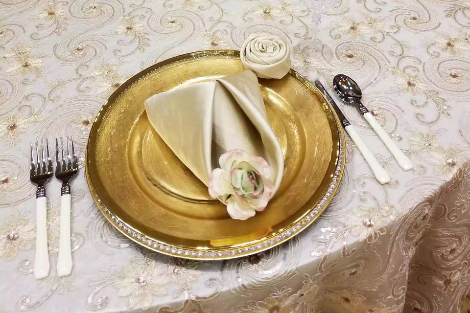 Sample table setting