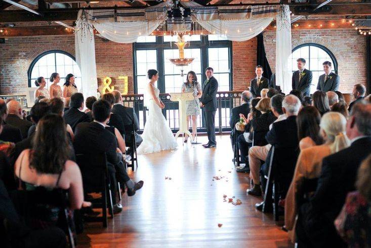 Indoor wedding ceremony