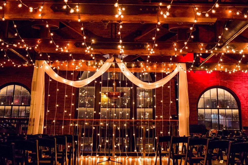 Indoor venue light decorations