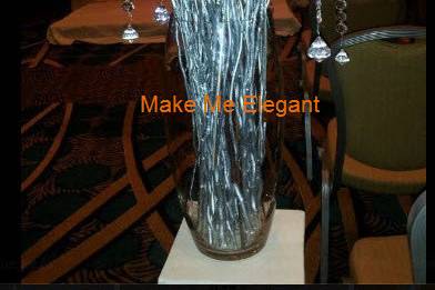 Silver branch arrangements for your Aisle or Stage