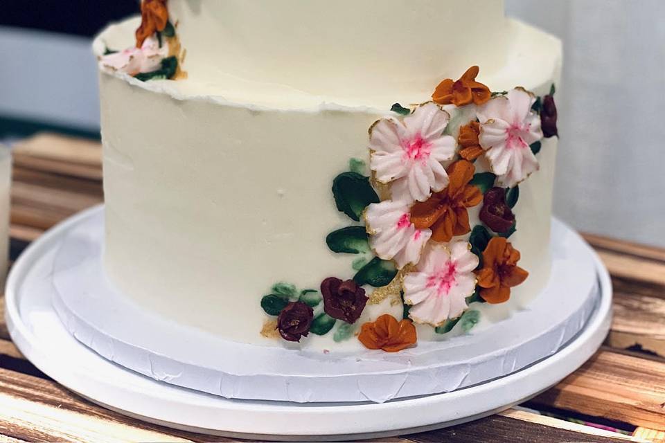 3-Tier Floral Cake