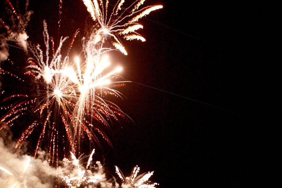 Fireworks over Farmer Lake