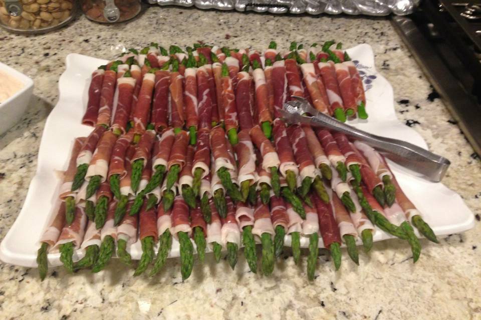 360 Catering and Events - Prosciutto Wrapped Asparagus