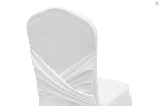 Isabel Spandex Chair Cover (white)