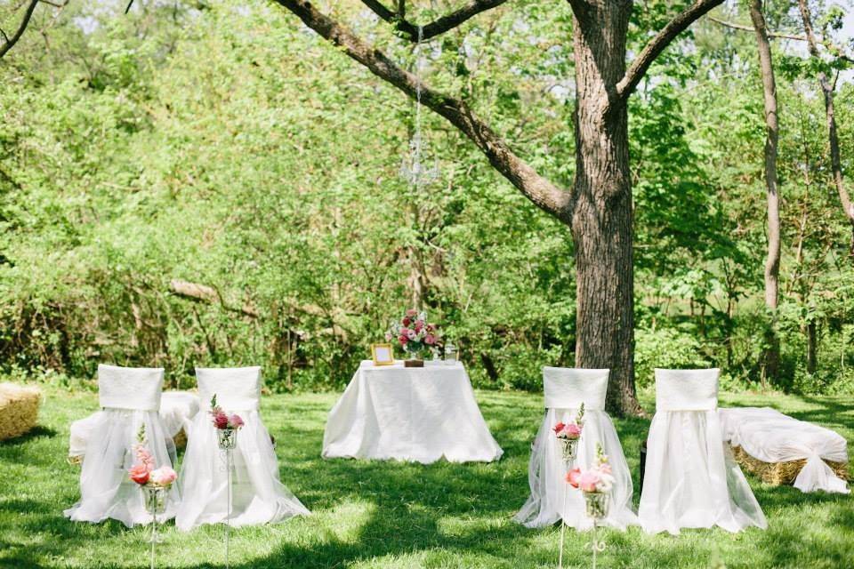 Wedding ceremony setup