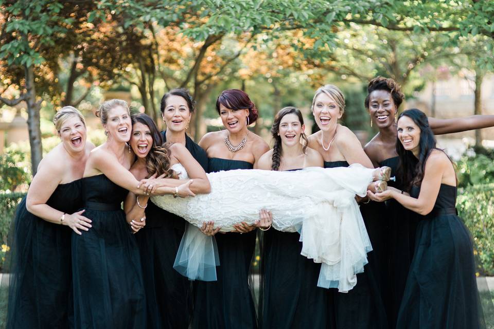 Bridal party fun