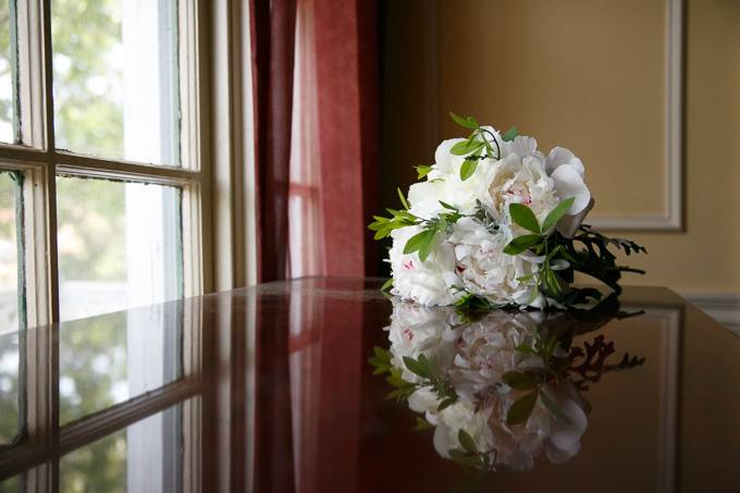 White Peonies!  Photo credit goes to Nadra Photography