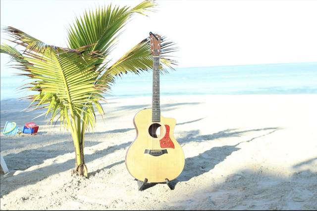 Guitar on the beach