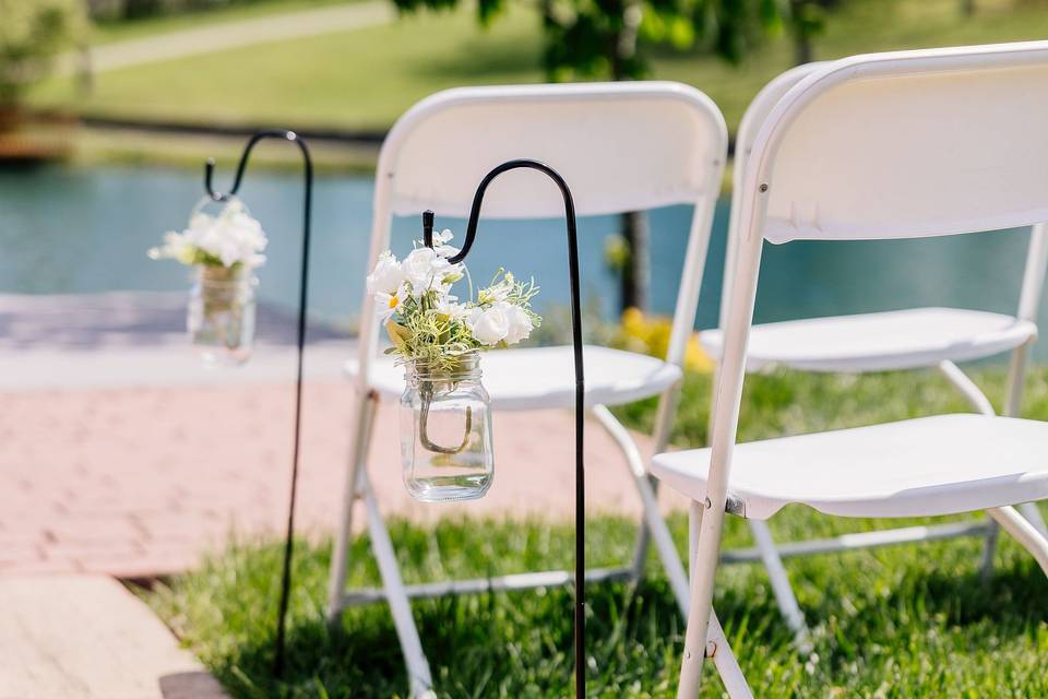 Wedding Ceremony by Lake