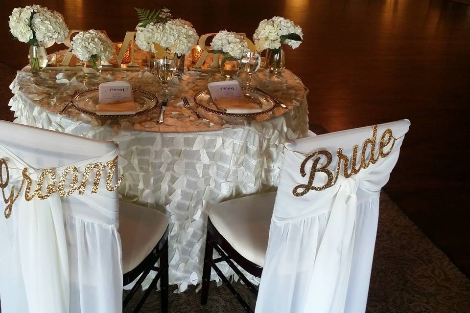 Sweet head table