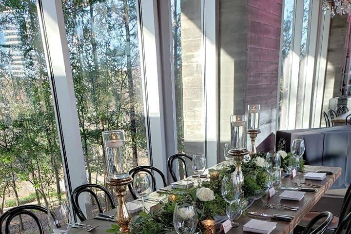 Wood Table reception