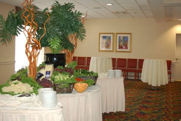Buffet table