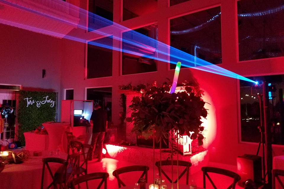Room with color & laser