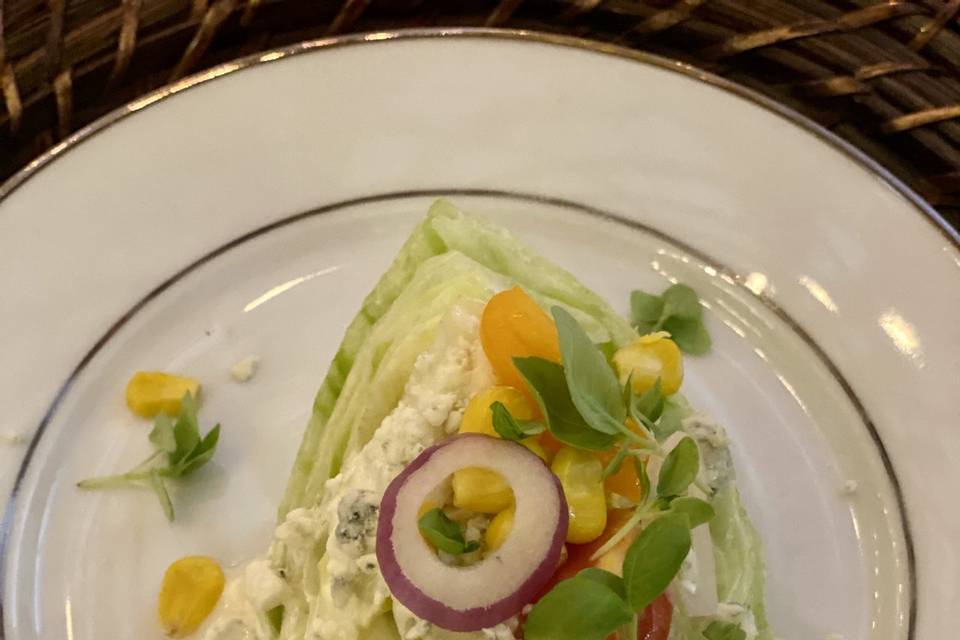 Plated salad