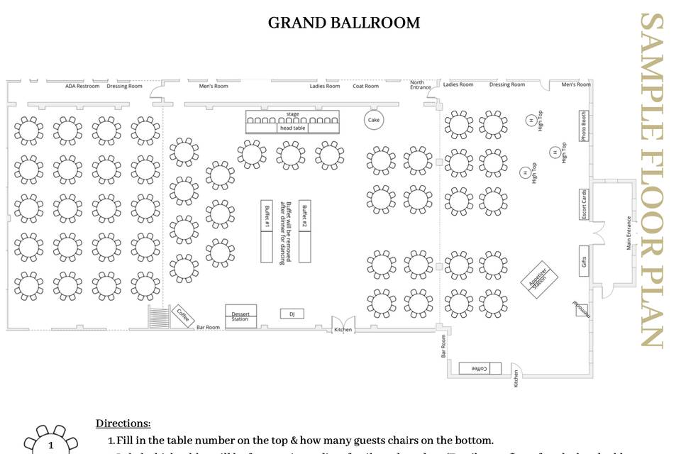 Sample Ballroom Floor Plan