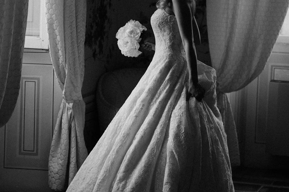 bride's portrait by Barbara Di Cretico Photography