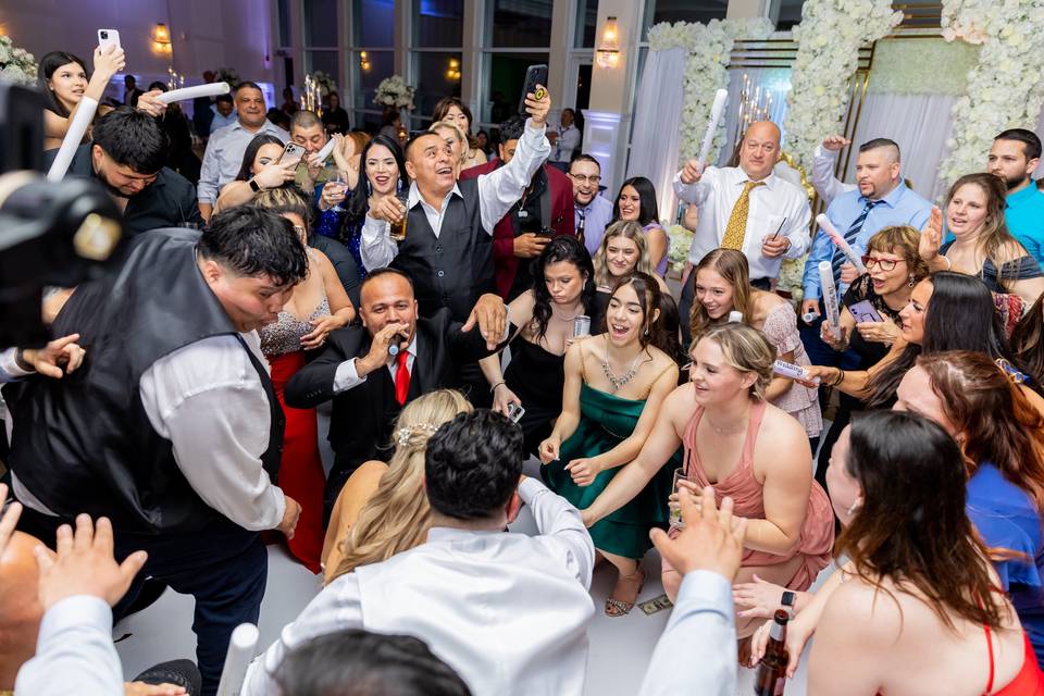Enjoying the party