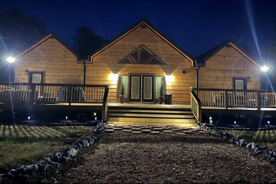 Lodge at night