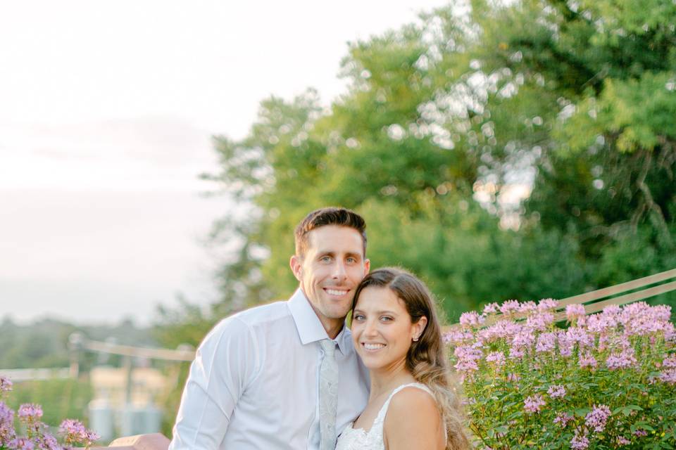 Rooftop micro wedding