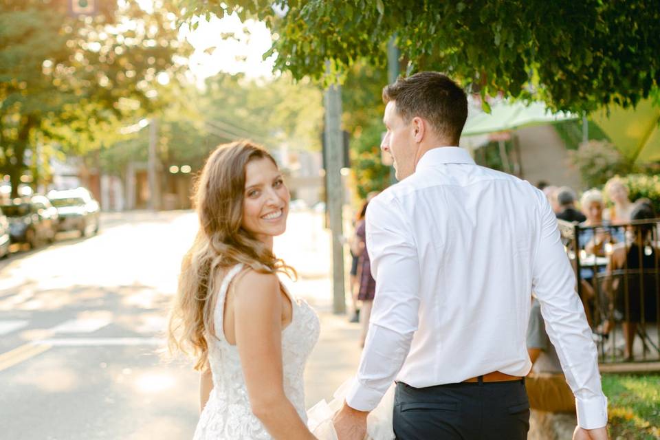 Rooftop micro wedding